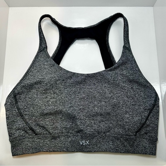 VSX Sport Victoria Secret Grey Sports Bra, Size Medium, EUC - Picture 1 of 4